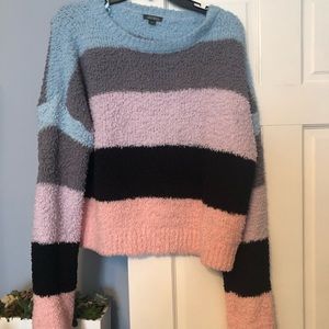Striped fuzzy sweater from Target!